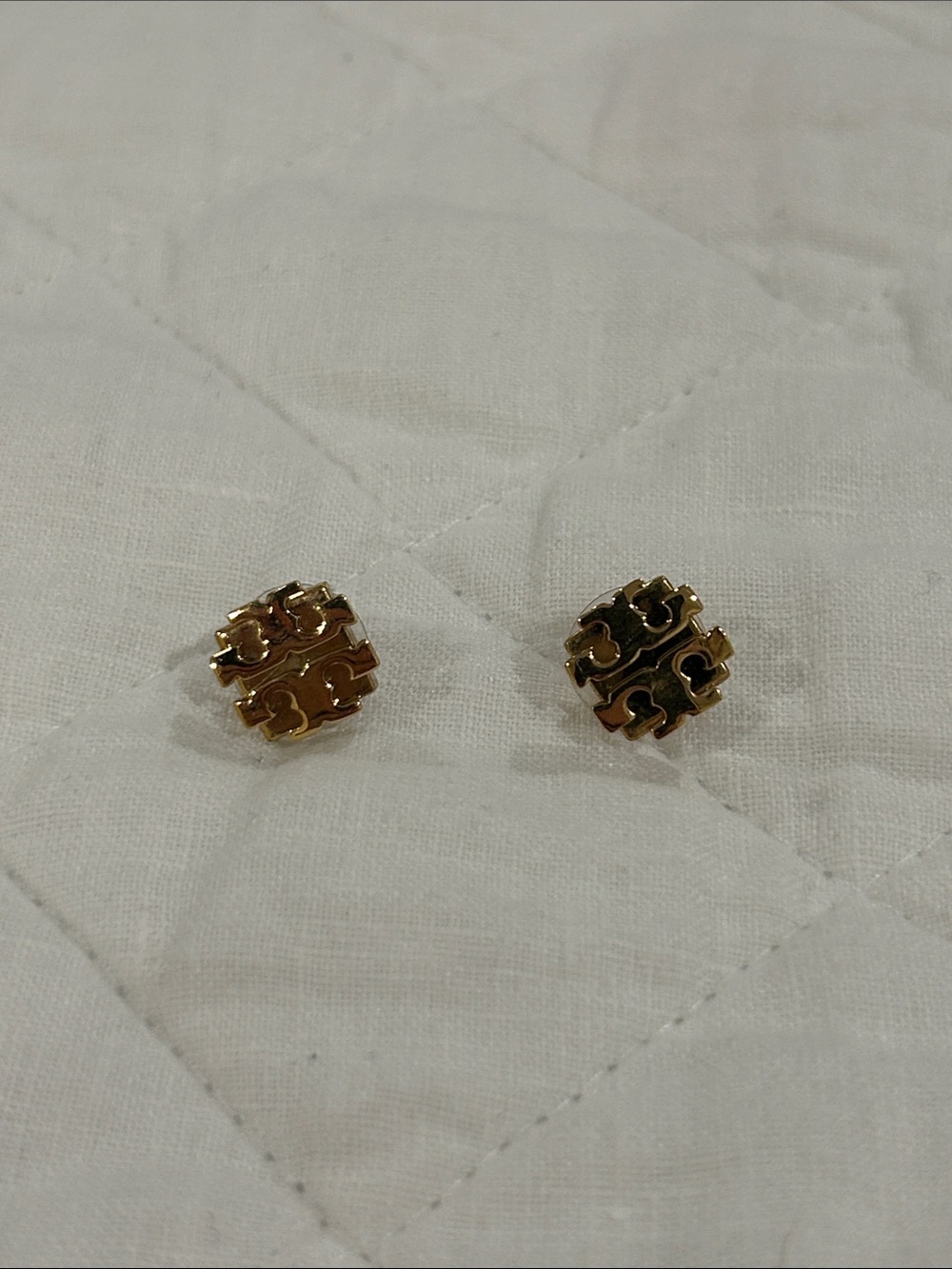 Tory Burch Logo-Style Stud Earrings - Women Jewelry